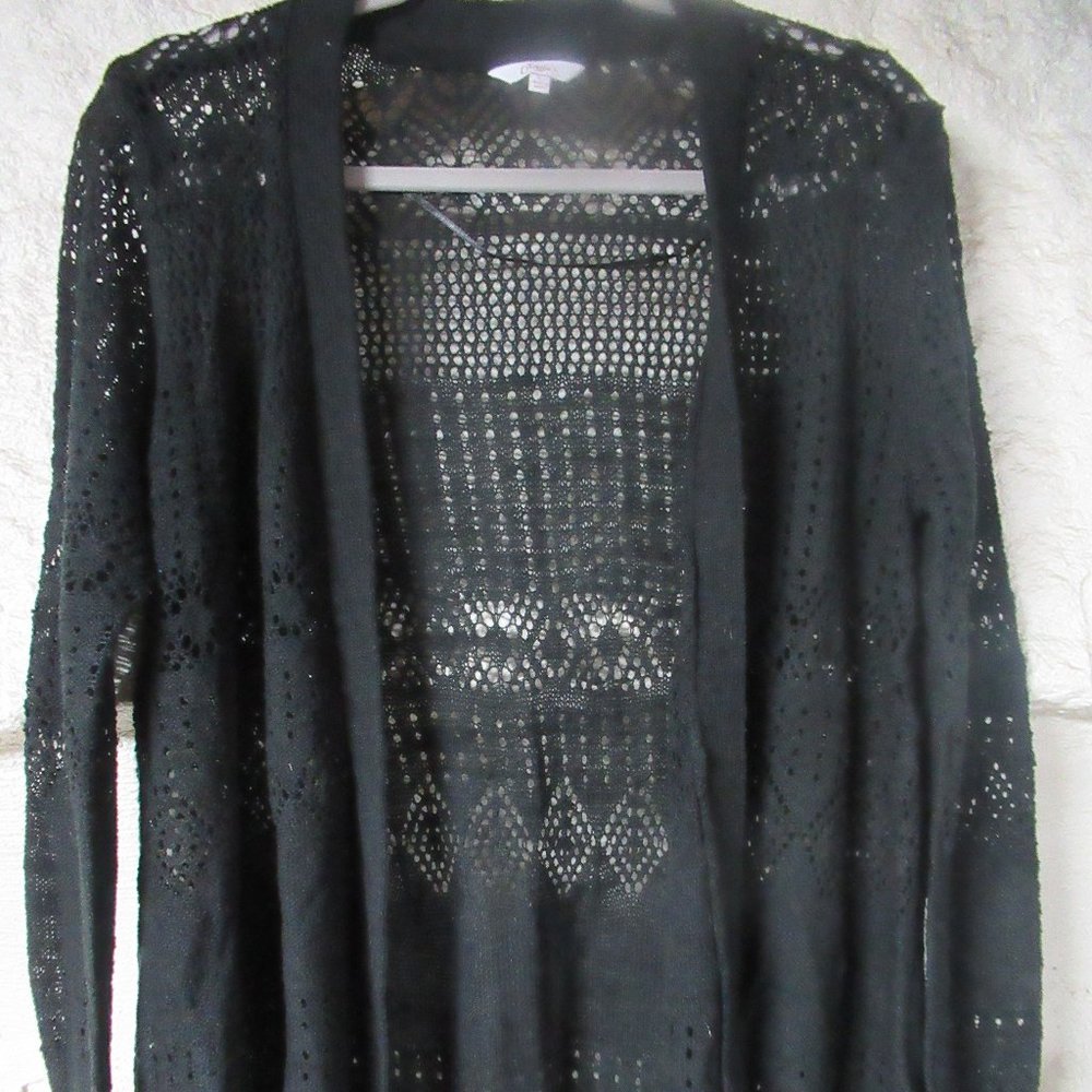 Candies Black Cardigan Size L